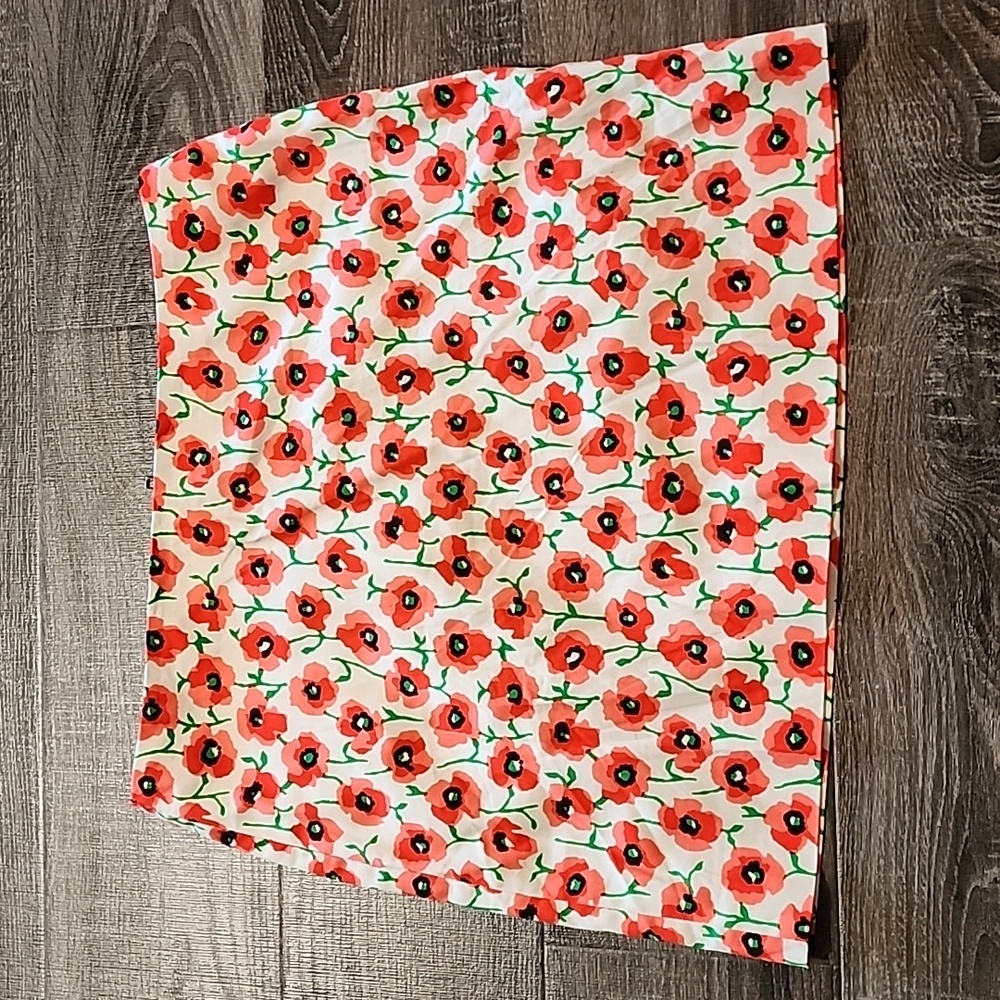 ⛅️ J.Crew poppy print Mini Skirt ⛅️